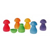 Sorteerspel - Regenboogpaddenstoelen