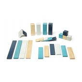 Magnetische Houten Blokkenset - 24 stuks - Blues