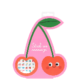 Plakoorbellen - Kers