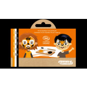 Schminkset - 3 kleuren - Tijger en Vos