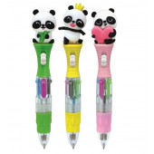 Balpen - 6 kleuren en lichtje