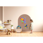 Magnetische Muursticker - 95 x 75 cm - Mocha Cream