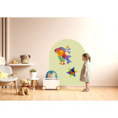 Magnetische Muursticker - 95 x 75 cm - Soft Olive