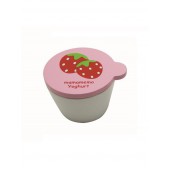 Houten Bakje Yoghurt - Aardbeien