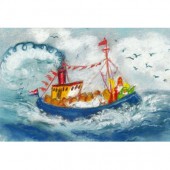 Stoomboot met Sinterklaas