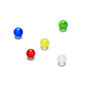 15 gekleurde knikkers