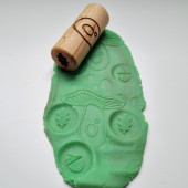 Houten Roller - Paddenstoel