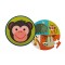 24-delige ronde dubbelzijdige Puzzel - Aap & Vrienden (Monkey Friends)