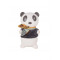 Natuurrubberen Rammelaar Panda - Met Bamboestof