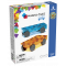 Magnatiles - Uitbreidingsset - 2 Auto-onderstellen - Blauw/Oranje